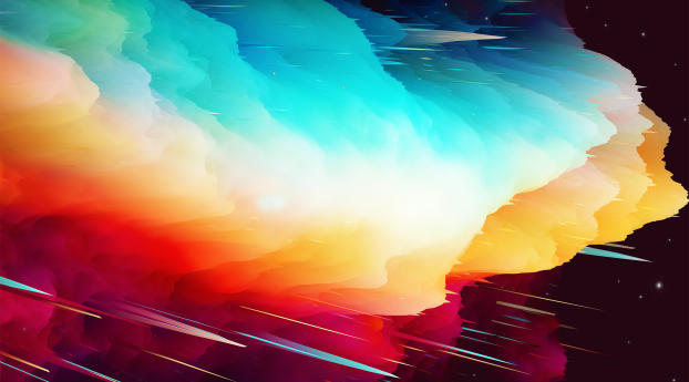 Nebula Abstract Wallpaper 1080x2248 Resolution
