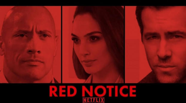 Netflix Red Notice Poster 2021 Wallpaper 4096x2160 Resolution