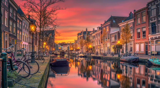 netherlands, holland, canal Wallpaper 1280x800 Resolution