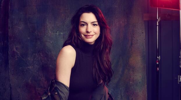 New Anne Hathaway 2023 Wallpaper 1080x2520 Resolution