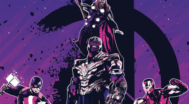 New Avengers Endgame 4K Wallpaper 2048x2048 Resolution