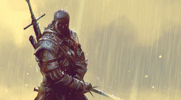 New Geralt Of Rivia FanArt Wallpaper 480x854 Resolution