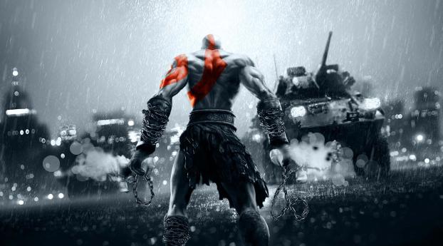 New God of War Background Wallpaper