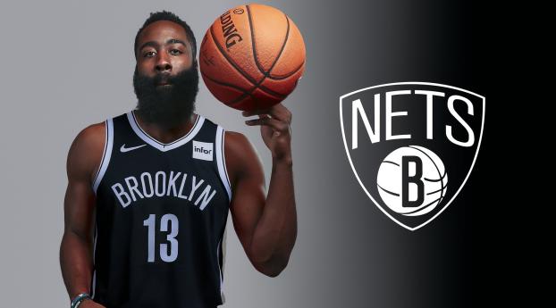 New James Harden Brooklyn Nets 2021 Wallpaper 1080x2400 Resolution