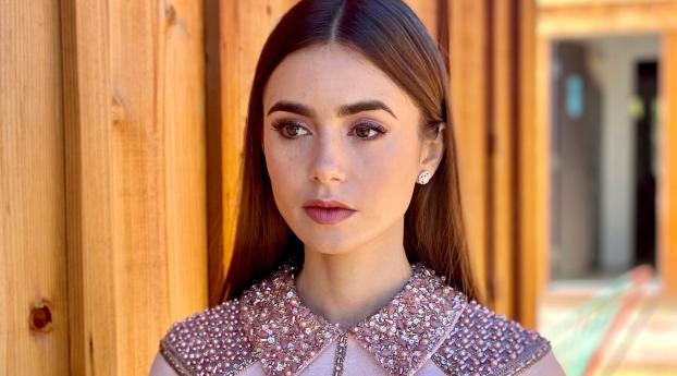 New Lily Collins Actress 2021 Wallpaper 1280x2120 Resolution