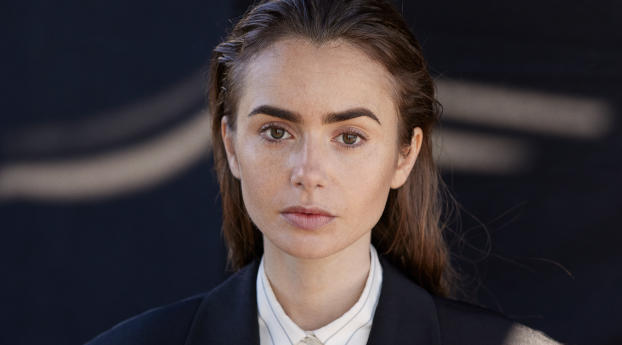 New Lily Collins Actress Wallpaper 480x854 Resolution
