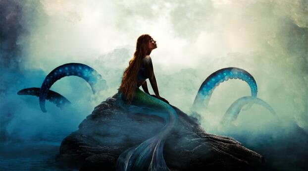 New Little Mermaid Poster Wallpaper 1080x2220 Resolution