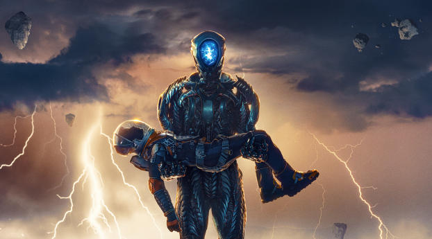 New Lost In Space HD Wallpaper 1080x2160 Resolution