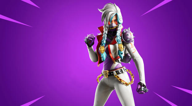 New Payback Fortnite Outfit Wallpaper 1242x2688 Resolution