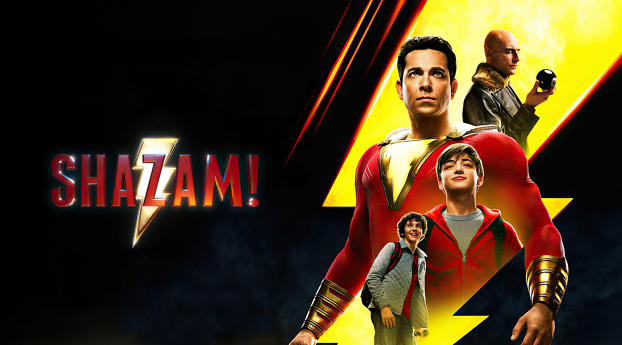 New Shazam Movie Poster Wallpaper 1920x1080 Resolution