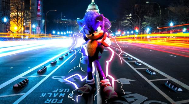 New Sonic The Hedgehog Art Wallpaper 640x480 Resolution