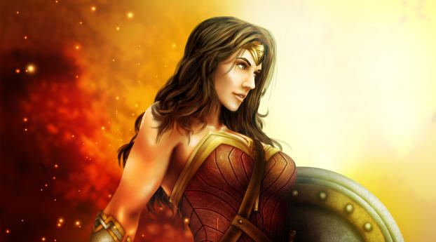 New Wonder Woman 2 Art Wallpaper 1668x222 Resolution