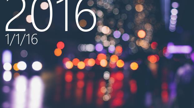 new year, 2016, inscription Wallpaper 3840x2160 Resolution