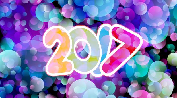 new year, 2017, circles Wallpaper 3840x2160 Resolution