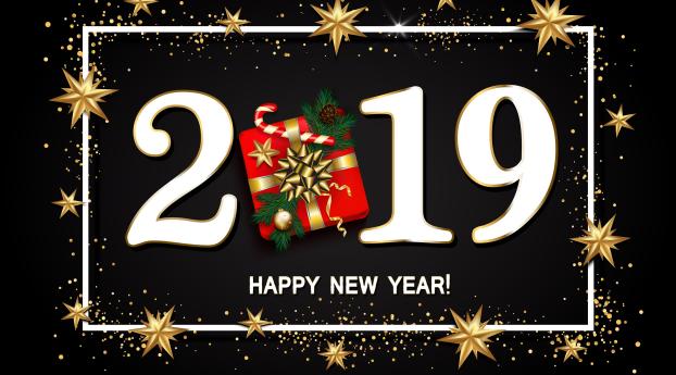 New Year 2019 Wish Wallpaper 2560x1440 Resolution