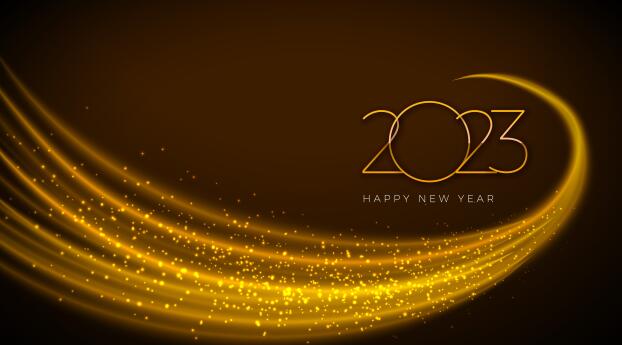 New Year 2023 4k Digital Wallpaper 2356x2234 Resolution