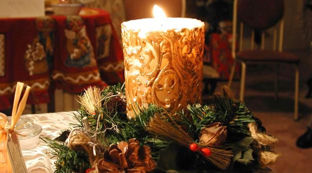 new year, christmas, candle Wallpaper 750x1334 Resolution