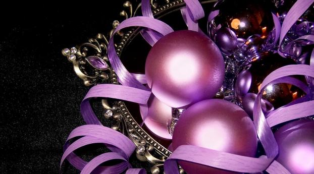 new year, christmas decorations, mirror Wallpaper 1440x3200 Resolution