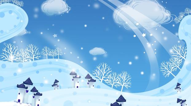 new year, christmas, snow Wallpaper 720x720 Resolution