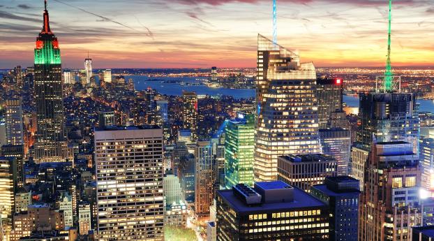 new york city, nyc, usa Wallpaper 2560x1024 Resolution
