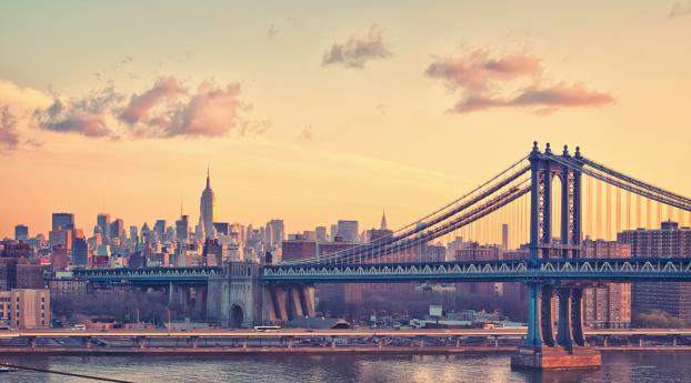 new york, manhattan, bridge Wallpaper 2560x1600 Resolution