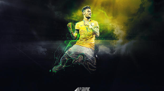 Neymar HD Brazil 2021 Wallpaper 1920x1080 Resolution