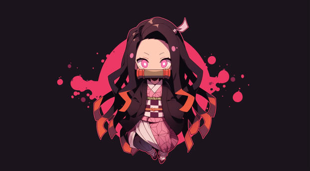 Nezuko Kamado Cute Demon Slayer Wallpaper 480x484 Resolution