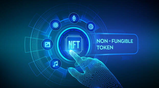 NFT Non-Fungible Token Cryptos Wallpaper 1080x1920 Resolution