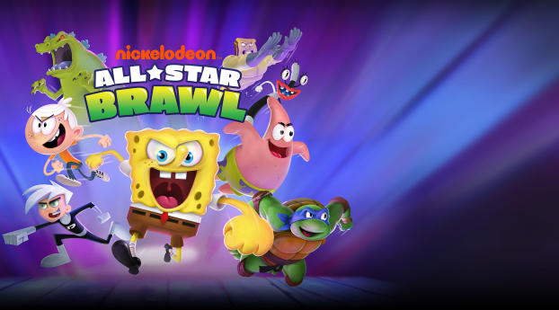 Nickelodeon All-Star Brawl HD Gaming Wallpaper 1080x2160 Resolution
