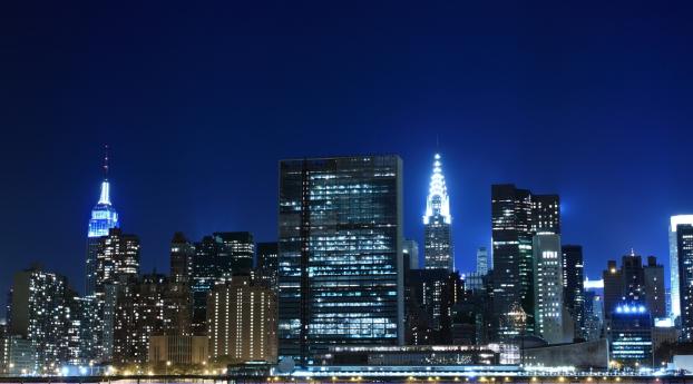 night, metropolis, skyscrapers Wallpaper 1080x2160 Resolution