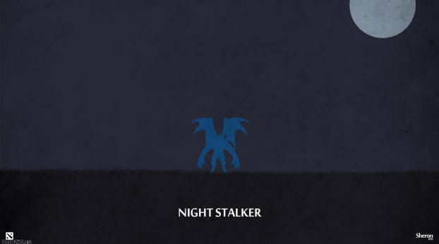 night stalker, dota 2, art Wallpaper 1080x2160 Resolution