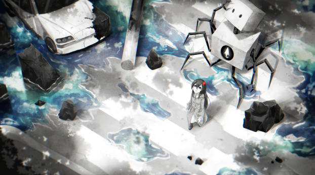nightcore, girl, anime Wallpaper 2048x1152 Resolution