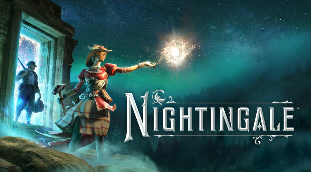 Nightingale Gaming Poster Wallpaper 1360x768 Resolution