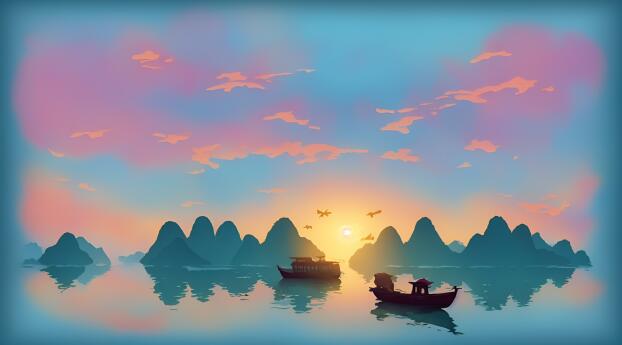 Ninh Binh Adventure HD AI Digital Art Wallpaper 720x1600 Resolution