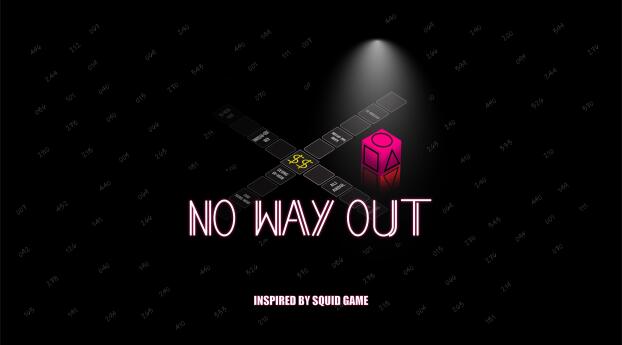 No Way Out Squid Games Art Wallpaper 3840x2400 Resolution