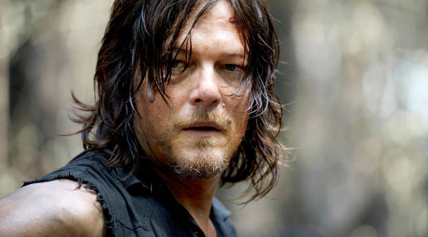 norman reedus, actor, face Wallpaper 828x1792 Resolution