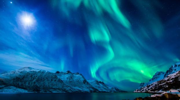 northern lights, aurora borealis, uk Wallpaper 640x960 Resolution