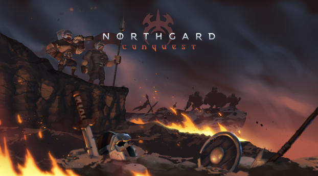 Northgard Conquest Wallpaper 640x240 Resolution