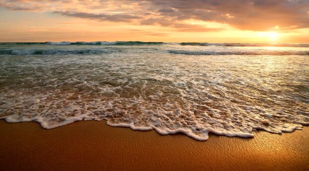 Ocean 4k Sunset Photography Wallpaper 1080x2460 Resolution