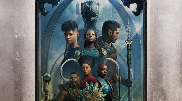 Official Black Panther Wakanda Forever 4K Poster Wallpaper