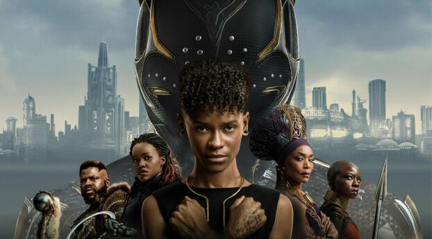Official Black Panther Wakanda Forever Poster Wallpaper 8680x4320 Resolution
