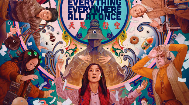 Official Everything Everywhere All At Once HD Wallpaper 1080x2246 Resolution