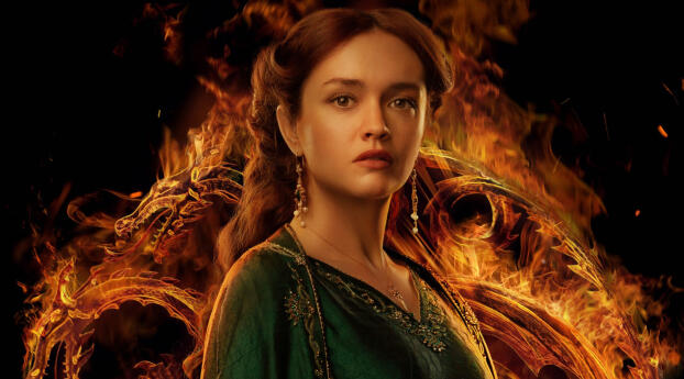 Olivia Cooke as Alicent Hightower House Of The Dragon Wallpaper 1280x800 Resolution