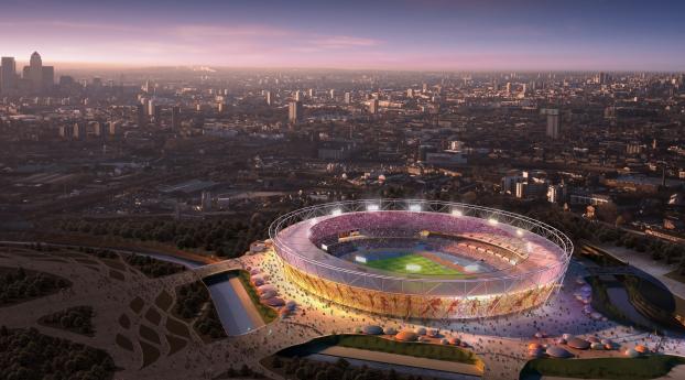 olympics 2012, london, london 2012 olympic stadium Wallpaper 1366x768 Resolution