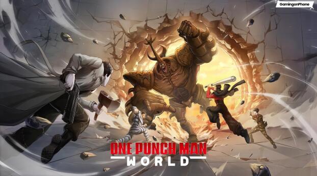 One Punch Man World Background Gaming Wallpaper 1440x310 Resolution