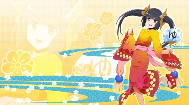 onigiri, mmorpg, girl Wallpaper 2048x1152 Resolution
