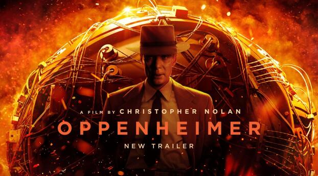 Oppenheimer 2023 Movie Poster Wallpaper 7680x4320 Resolution