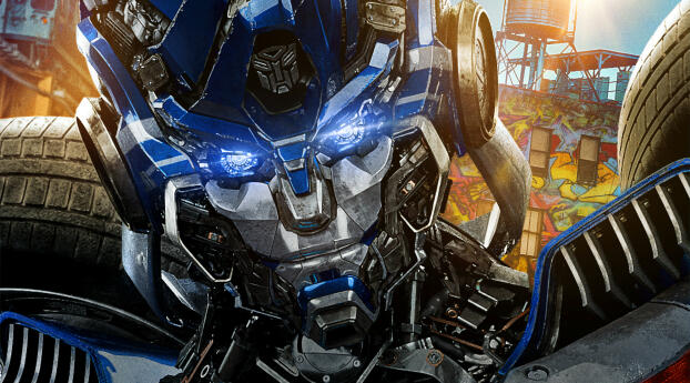 Optimus Prime HD Transformers Rise of the Beasts Wallpaper 1440x310 Resolution