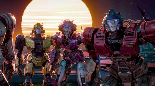 Optimus Prime, Megatron, Elita-1, and Bumblebee Transformers One Wallpaper 1280x1024 Resolution