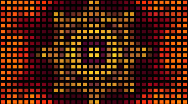 Orange Color Digital Pattern Wallpaper 1080x2310 Resolution